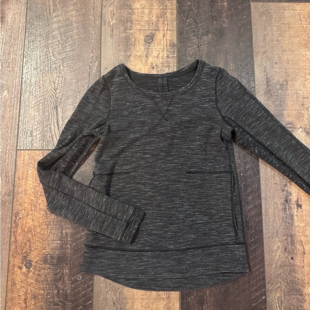 Lululemon Post Practice Long Sleeve Pullover – Heathered Charcoal